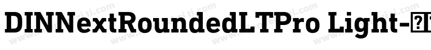 DINNextRoundedLTPro Light字体转换